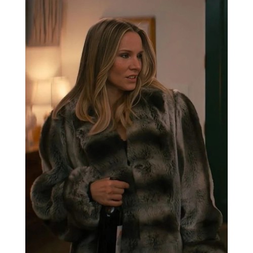 Nobody Wants This 2024 Kristen Bell Faux Fur Coat